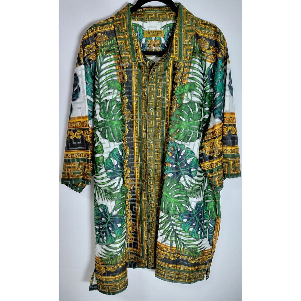 Prestige Original LACE-303 Tropical Print Kimono Jacket Size One Size